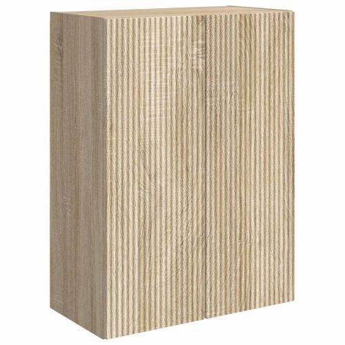 Комплект за стена на телевизор 6 pcs Сонома дъб