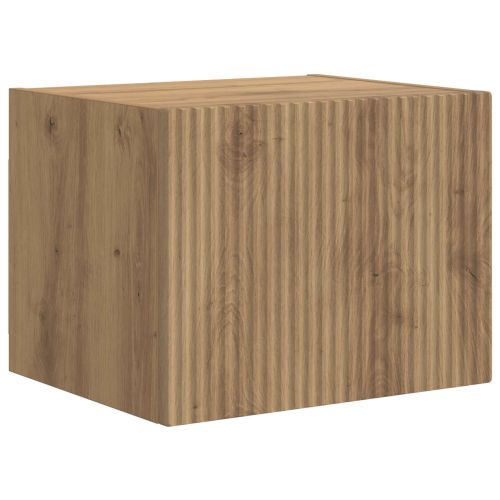 Комплект за стена на телевизор Монтиране на стена 6 pcs Дъб