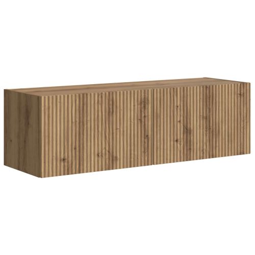 Комплект за стена на телевизор Монтиране на стена 6 pcs Дъб