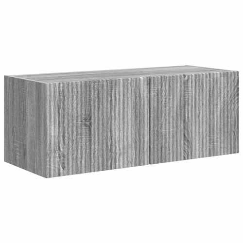 Комплект ТВ шкаф 3 pcs Сив Сонома Инженерно дърво