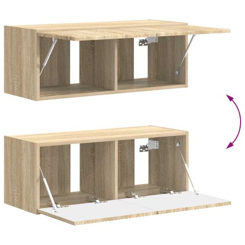 Комплект ТВ шкаф 4 pcs Сонома дъб Инженерно дърво
