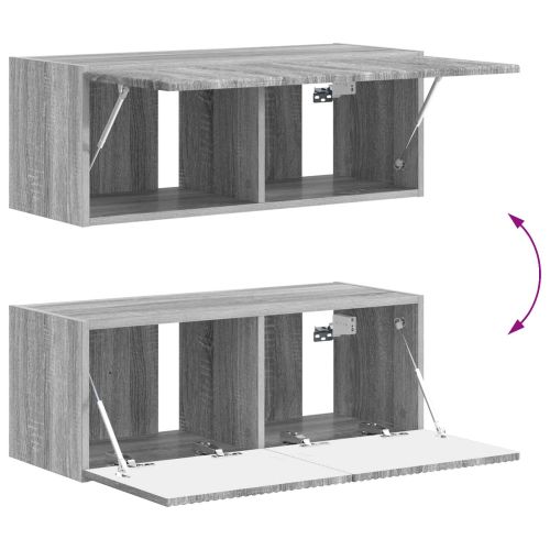 Комплект ТВ шкаф 4 pcs Сив Сонома Инженерно дърво