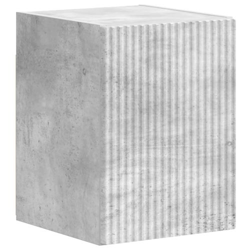 Комплект ТВ шкаф 4 pcs Циментено сиво Инженерно дърво