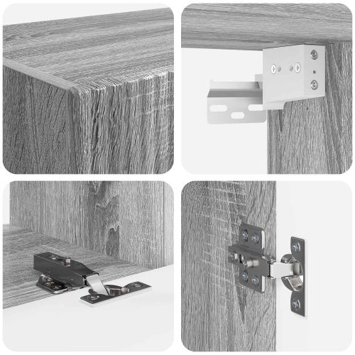 Комплект ТВ шкаф 4 pcs Сив Сонома Инженерно дърво