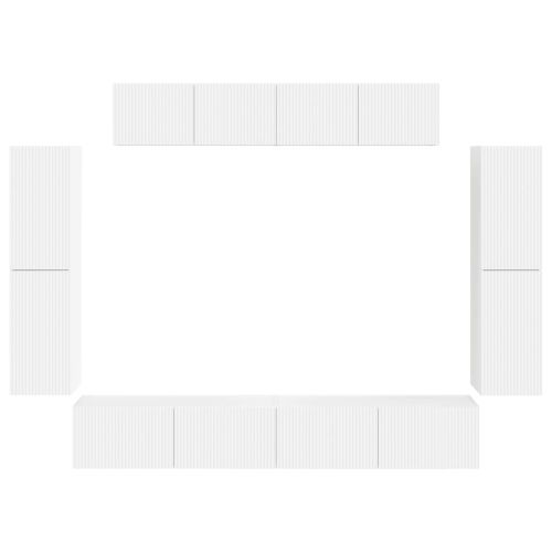 ТВ шкаф 8 pcs Бяло