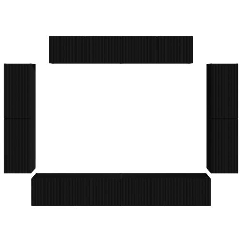 ТВ шкаф 8 pcs Черно