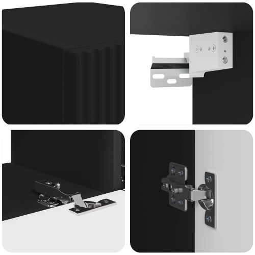 ТВ шкаф 8 pcs Черно