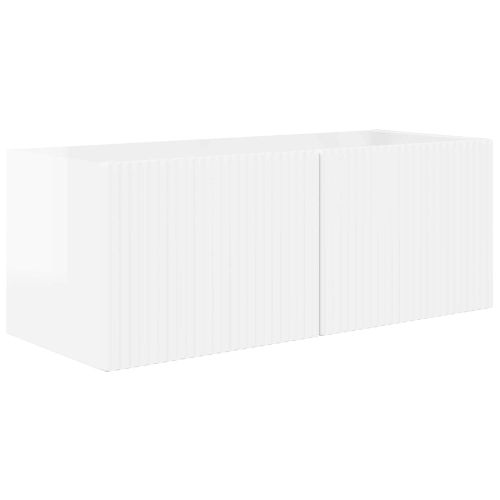 ТВ шкаф 8 pcs Лъскаво бяло