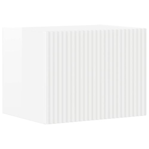 ТВ шкаф 5 pcs Лъскаво бяло