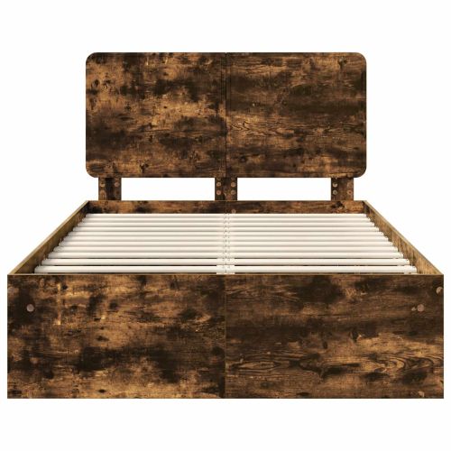 Рамка за легло Димян дъб 120 x 190 cm Солидно борово дърво