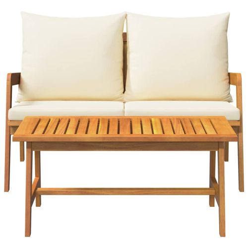 Бистро комплект 2 pcs Натурален маслен Солидно акациево дърво