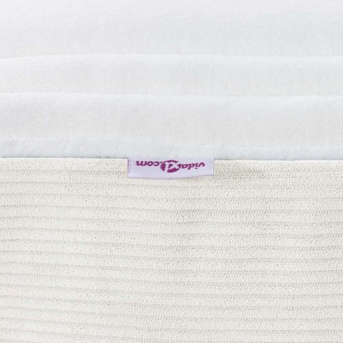 Матрак за легло с матрак Крем 140 x 190 cm текстил