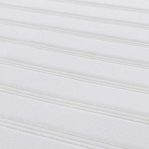 Матрак за легло с матрак Крем 140 x 190 cm текстил