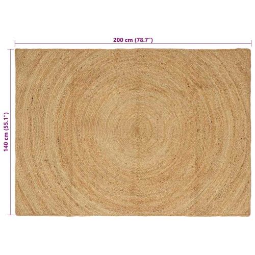 Килими за помещение Правоъгълна Кафяво 140 x 200 cm юта