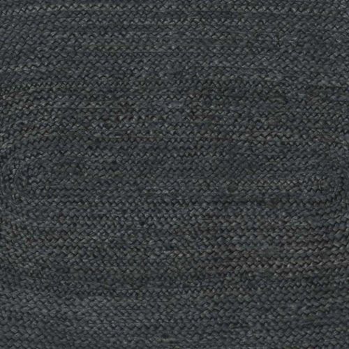 Килими за помещение Овална Черно 152 х 245 см юта