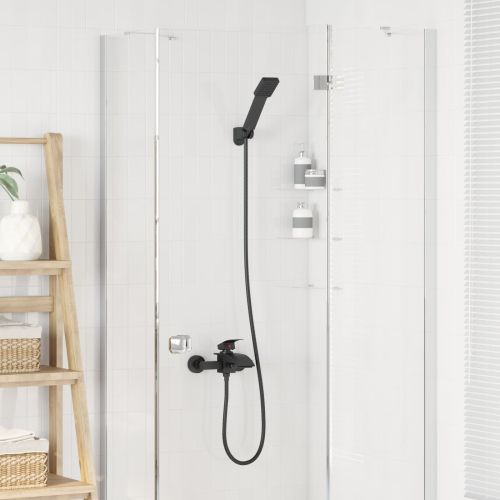 Комплект душова глава Черно G 1 / 2 инча