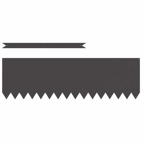 Ограда за трева 50 pcs Черно 100 x 0.05 x 20 см