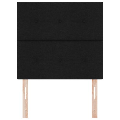 LED глава с LED ленти с таблото Черен 80 cm текстил