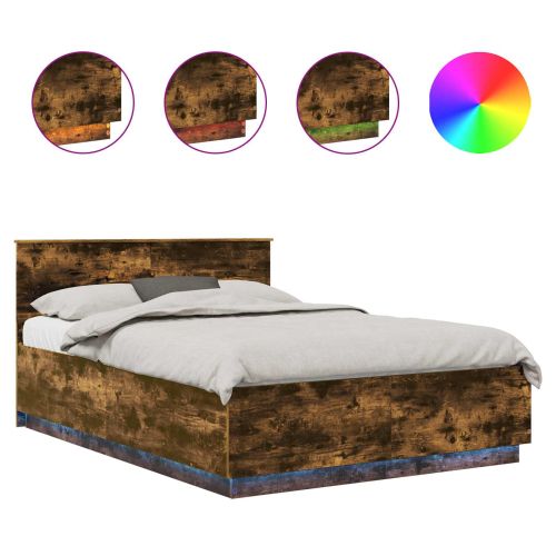 Рамка за легло с таблото Димян дъб 150 x 200 cm Инженерно дърво