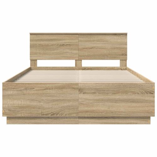 Рамка за легло Сонома дъб 140 x 200 cm Инженерно дърво
