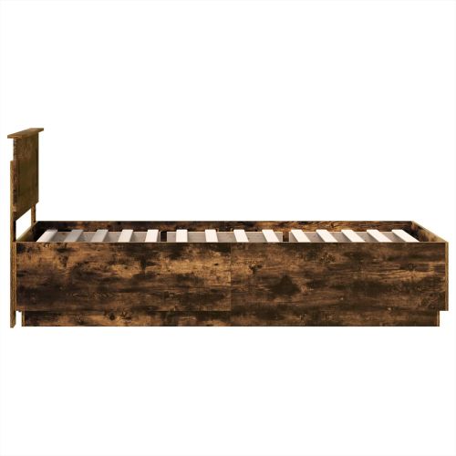 Рамка за легло Опушен дъб 100 x 200 cm Инженерна дървесина