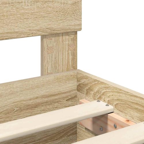 Рамка за легло с таблото Сонома дъб 90 x 200 cm Инженерно дърво