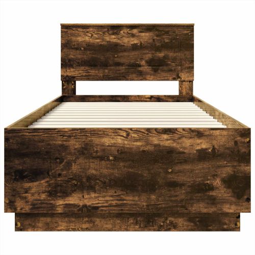 Рамка за легло Опушен дъб 70 x 190 cm Инженерна дървесина