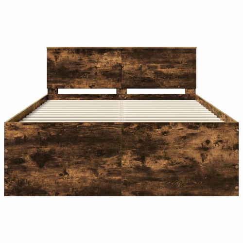 Рамка за легло с таблото Димян дъб 160 x 200 cm Инженерно дърво