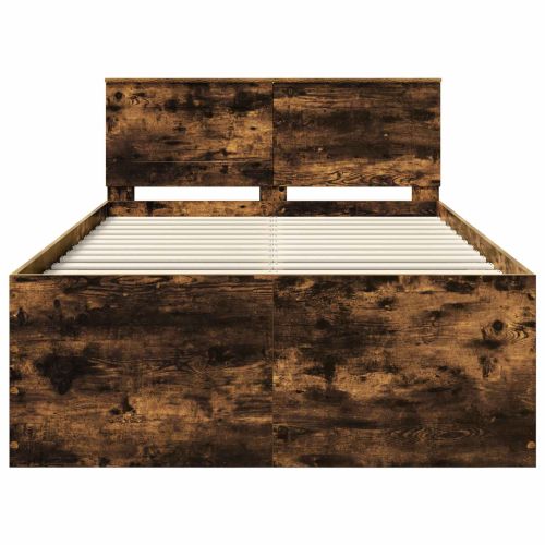 Рамка за легло с таблото Димян дъб 135 x 190 cm Инженерно дърво