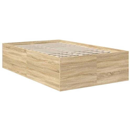 Рамка за легло Сонома дъб 120 x 200 cm Инженерно дърво