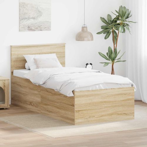 Рамка за легло Сонома дъб 120 x 200 cm Инженерно дърво