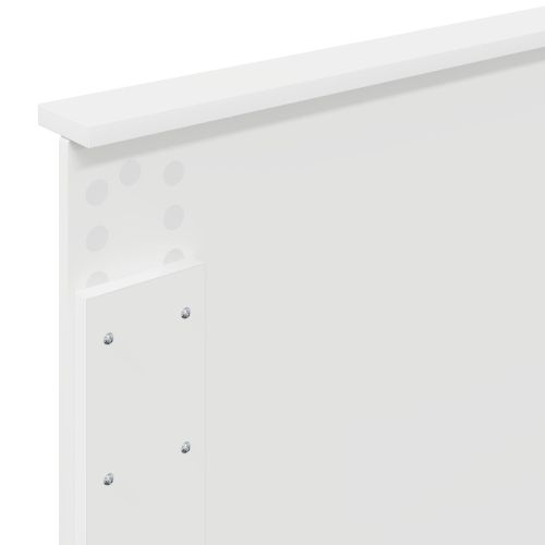 Рамка за легло с таблото Бяло 90 x 190 cm Инженерно дърво