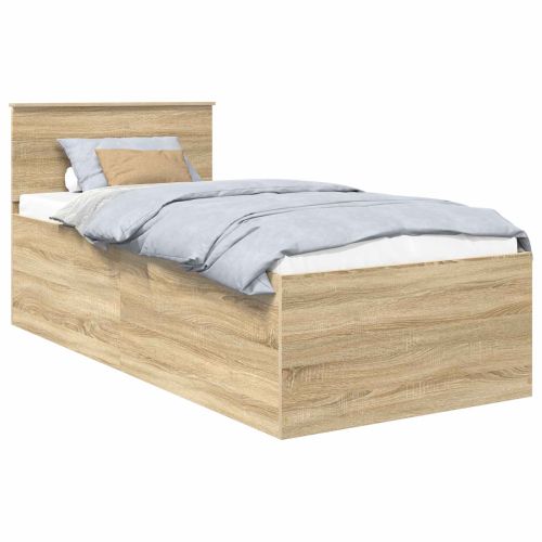 Рамка за легло с таблото Сонома дъб 90 x 200 cm Инженерно дърво