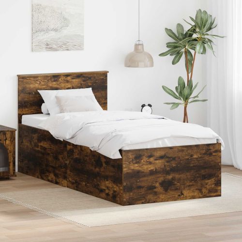 Рамка за легло с таблото Димян дъб 90 x 200 cm Инженерно дърво