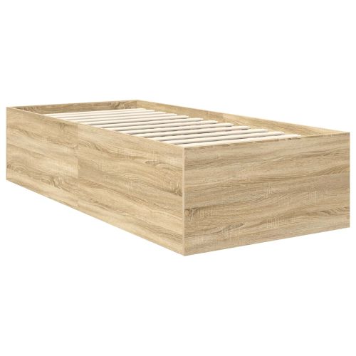 Рамка за легло с таблото Сонома дъб 75 x 190 cm Инженерно дърво