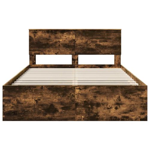 Рамка за легло с таблото Димян дъб 150 x 200 cm Инженерно дърво