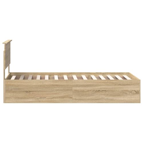 Рамка за легло Сонома дъб 120 x 200 cm Инженерно дърво