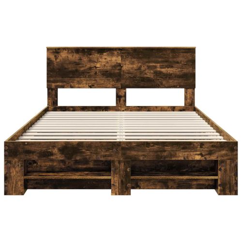 Рамка за легло с таблото Димян дъб 140 x 200 cm Инженерно дърво