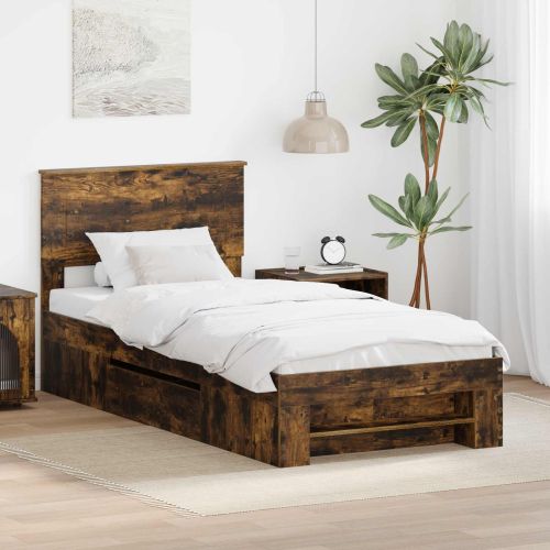 Рамка за легло с таблото Димян дъб 100 x 200 м Инженерно дърво