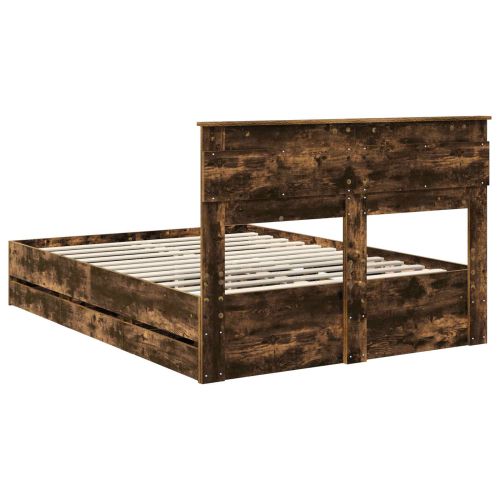 Рамка за легло Димян дъб 140 x 200 cm Инженерна дървесина