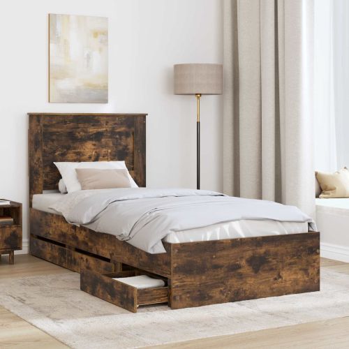 Рамка за легло Димян дъб 75 x 190 cm Инженерна дървесина