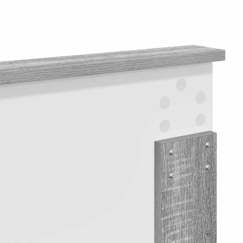 Рамка за легло Сив Сонома 200 x 200 cm Инженерна дървесина