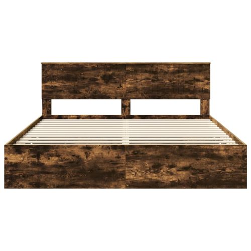 Рамка за легло Димян дъб 180 x 200 cm Инженерна дървесина