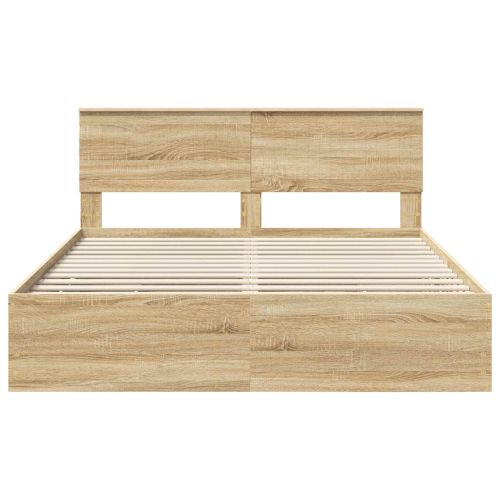 Рамка за легло Сонома дъб 160 x 200 cm Инженерна дървесина