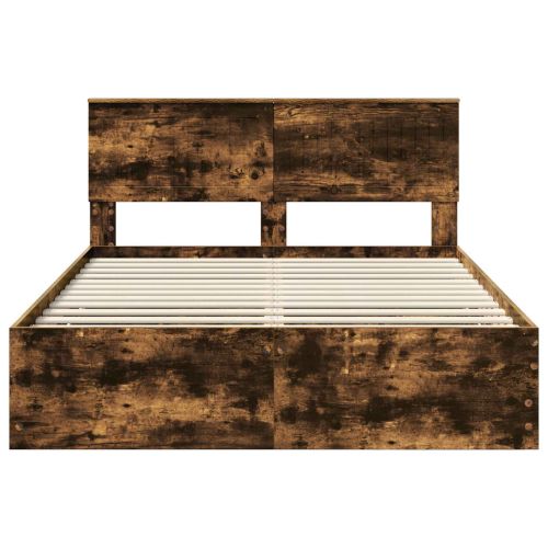 Рамка за легло Димян дъб 140 x 200 cm Инженерна дървесина