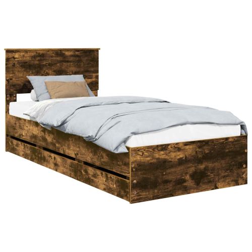 Рамка за легло Димян дъб 90 x 200 cm Инженерна дървесина