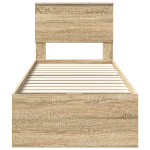 Рамка за легло Сонома дъб 75 x 190 cm Инженерна дървесина