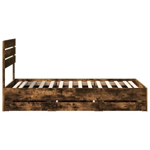 Рамка за легло Димян дъб 90 x 200 cm Инженерна дървесина