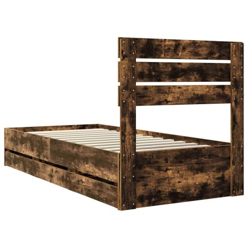 Рамка за легло Димян дъб 90 x 200 cm Инженерна дървесина