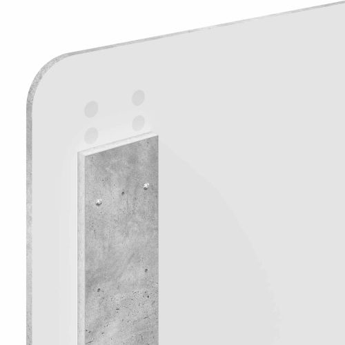 Рамка за легло Циментено сиво 100 x 200 cm Инженерна дървесина